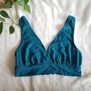 Old Navy | Maternity Nursing Sleep Rib-Knit Smocked-Back Bralette Top